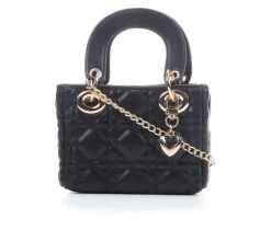 Puff Quilt Top Handle Handbag|Olivia Miller Clearance
