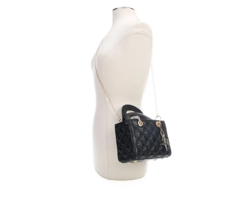 Olivia Miller Handbags>Quilt Charm Top Handle Handbag