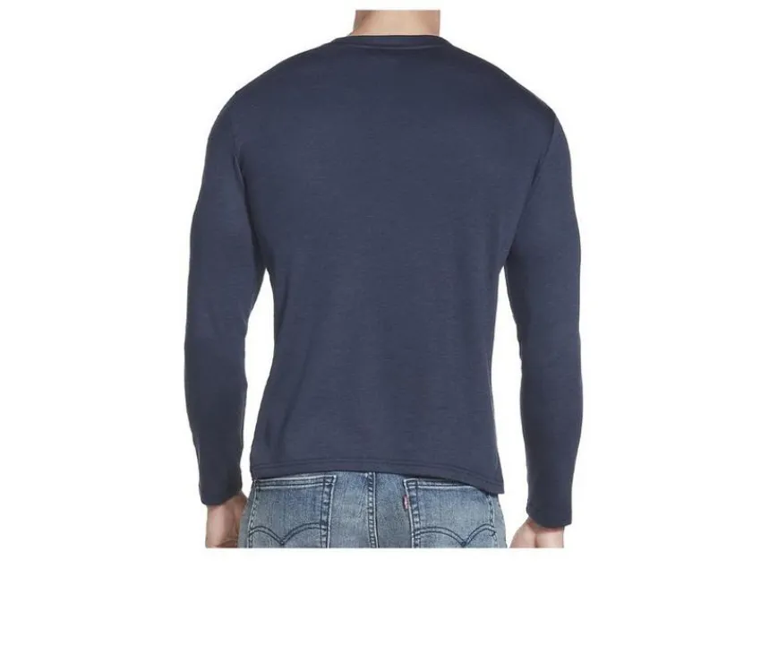 Skechers Go Apparel Activewear & Apparel>Men's Go Knit Pique Henley Long Sleeve Shirt