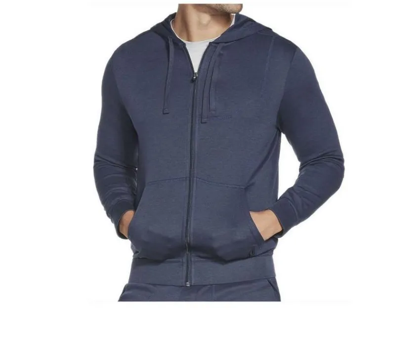 Men's Go Knit Pique Full Zip Hoodie|Skechers Go Apparel New