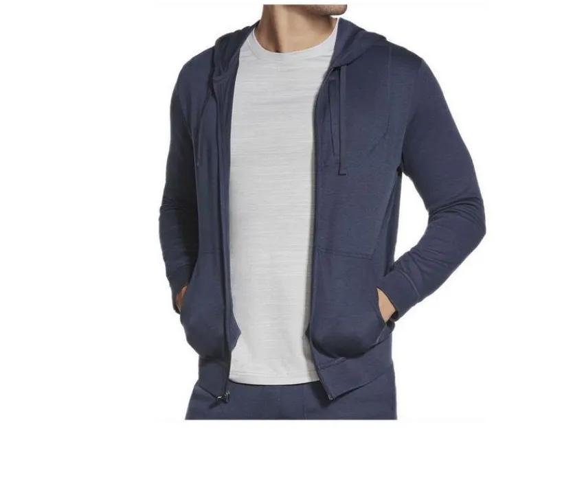 Men's Go Knit Pique Full Zip Hoodie|Skechers Go Apparel New
