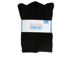 6 Pair Comfort Cushioned Crew Socks|Sof Sole Discount