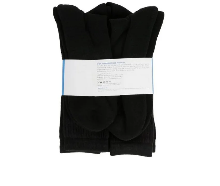 6 Pair Comfort Cushioned Crew Socks|Sof Sole Discount