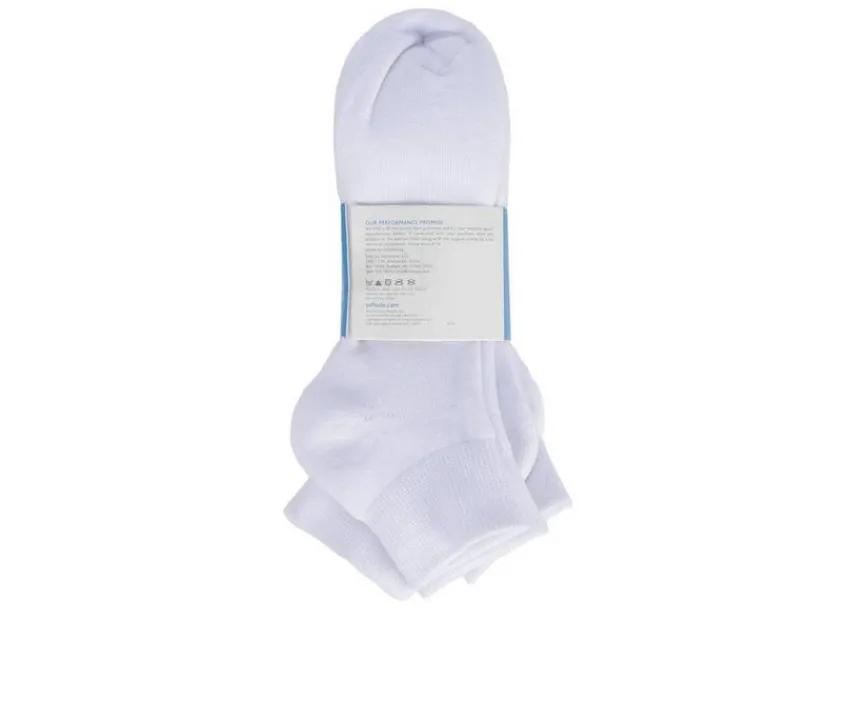 6 Pair Comfort Cushioned Quarter Socks|Sof Sole Online
