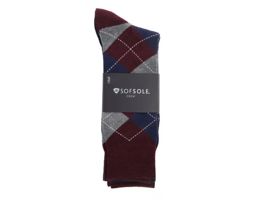 Men’s 3-Pack Crew Socks|Sof Sole Sale