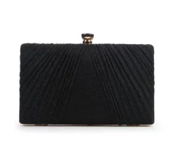 Vanessa Clutches & Evening Bags|Handbags>Pleated Glitter Clutch