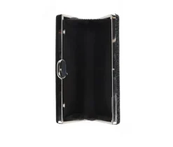 Silver Glitter Clutch With Strap|Vanessa Sale