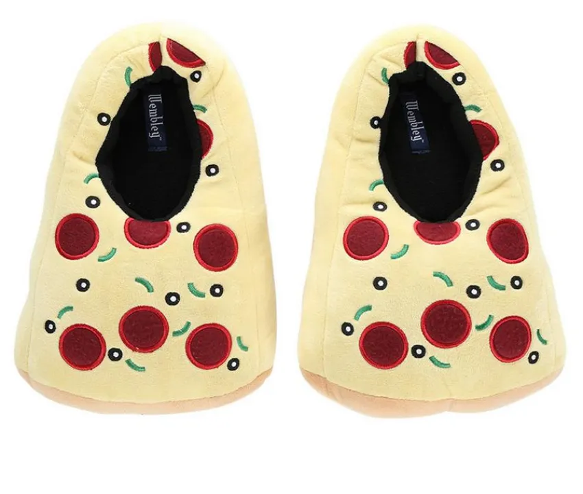 Wembley Men's|Slippers>ADULT PIZZA SLIPPER