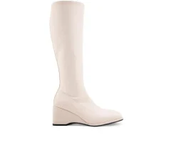 Women's Angela Knee High Wedge Boots|Aerosoles Clearance