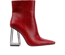 Women's Glam Heeled Booties|Ashley Kahen Outlet