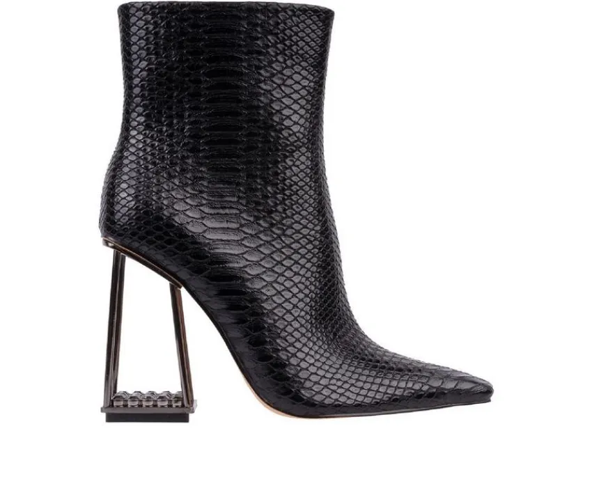Women's Glam Heeled Booties|Ashley Kahen Outlet