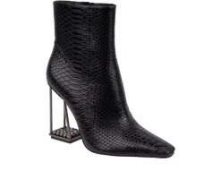 Women's Glam Heeled Booties|Ashley Kahen Outlet