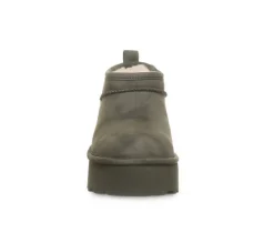 Women's Retro Super Short Vegan Platform Winter Booties|Bearpaw Clearance