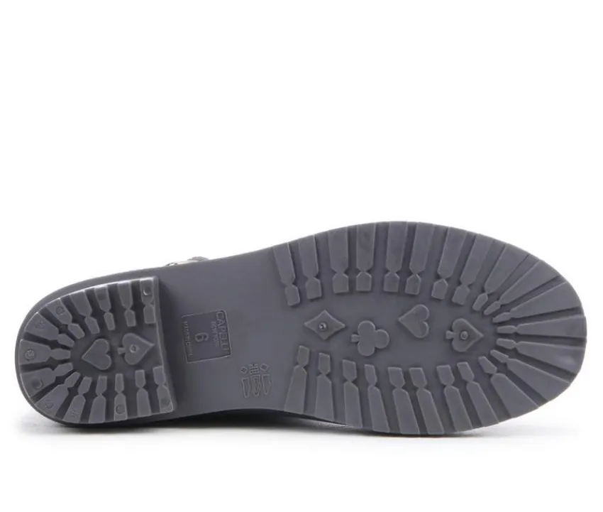Women's Solid Quilted Rain Boots|Capelli New York Outlet