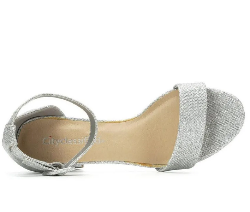 City Classified Sandals|Pumps & Heels>Women's Cake Block-Heeled Sandals