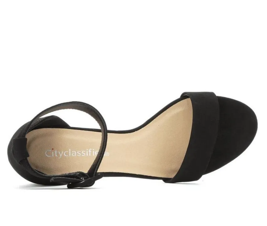 City Classified Sandals|Pumps & Heels>Women's Cake Block-Heeled Sandals