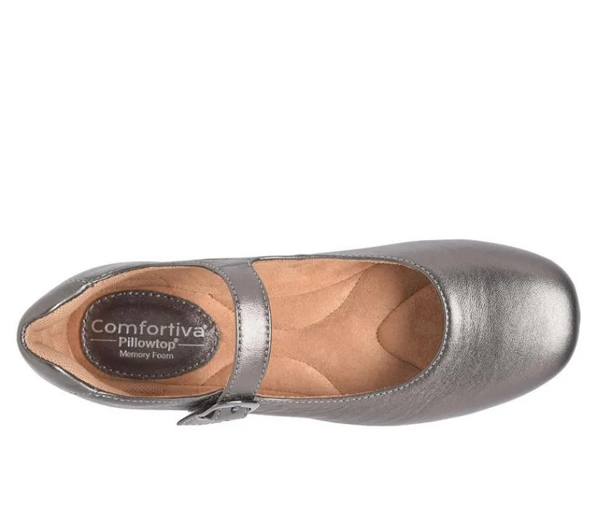 Women's Kaylee Slip Resistant Mary Jane Flats|Comfortiva New
