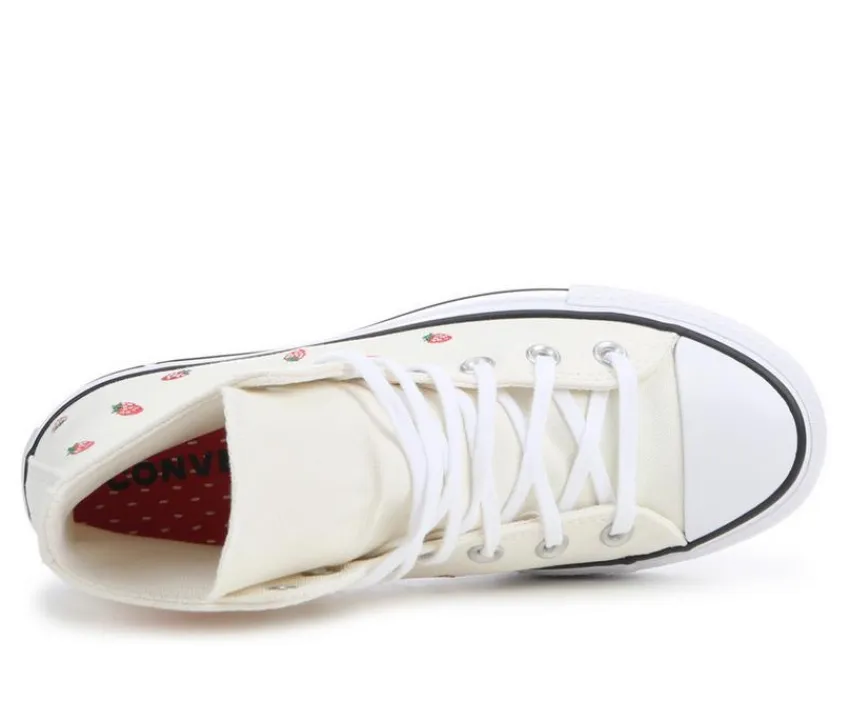 Women's Chuck Taylor All Star Lift Hi Strawberry Sneakers|Converse Discount