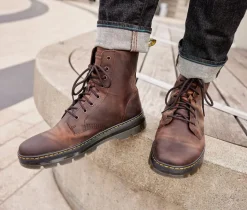 Dr. Martens Lace Up>Women's Combs Leather Combat Boots