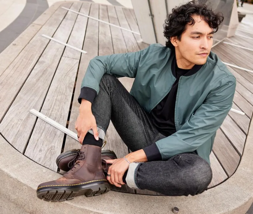 Dr. Martens Lace Up>Women's Combs Leather Combat Boots