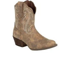 Women's Crush Distressed Shortie Western Boots|Durango Best