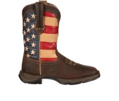 Women's Patriotic Pull On Western Flag Cowboy Boots|Durango Outlet