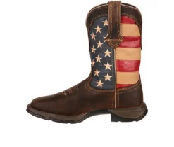 Women's Patriotic Pull On Western Flag Cowboy Boots|Durango Outlet