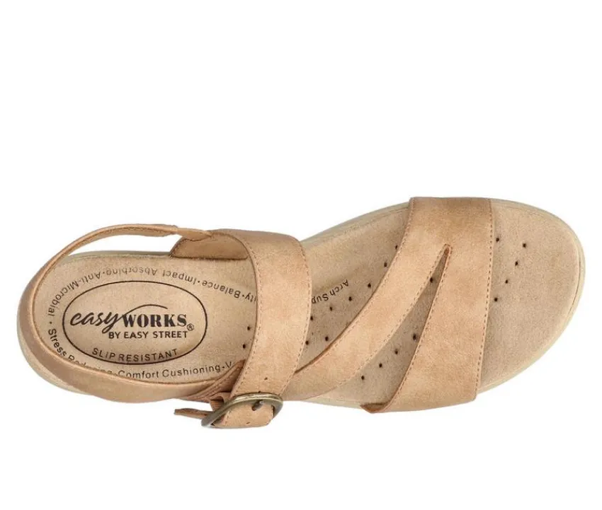 Easy Works by Easy Street Pumps & Heels>Women's Marnina Slingback Sandals