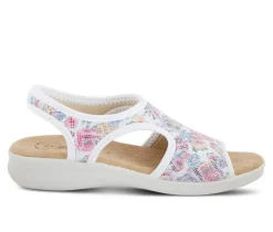 Women's Nyaman-Floral Sandals|Flexus Best