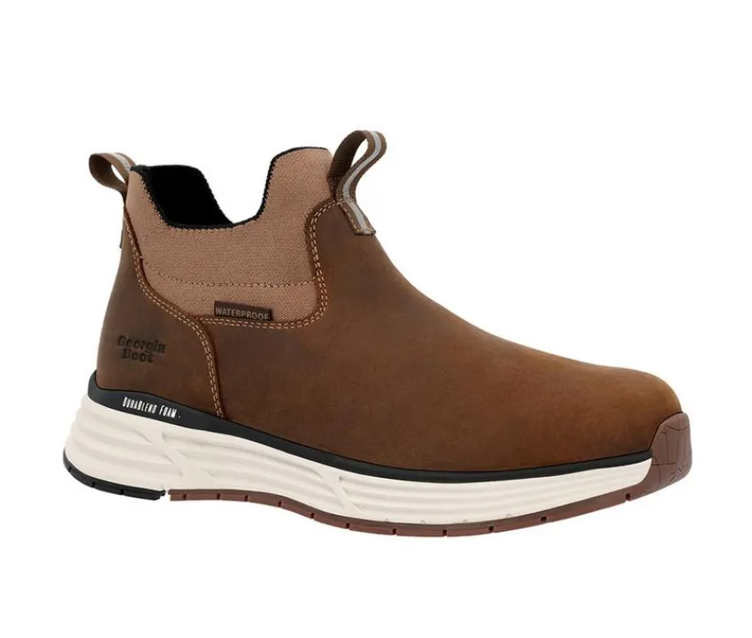 Women's Durablend Sport Waterproof Chelsea Work Boots|Georgia Boot Outlet