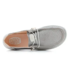 Women's Wendy Metallic Sparkle Casual Shoes|HEYDUDE Sale