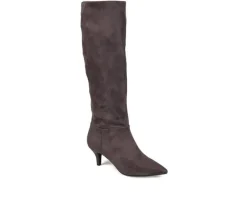 Journee Collection Wide Calf|Tall>Women's Vellia Extra Wide Calf Knee High Boots