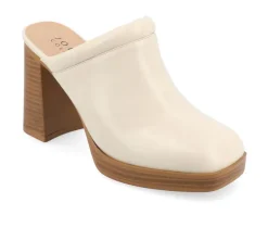 Journee Collection Clogs & Mules>Women's Izara Block Heel Platform Clogs