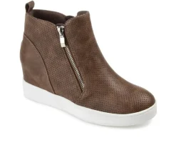 Journee Collection Platform>Women's Pennelope Wedge Sneakers