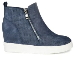 Journee Collection Platform>Women's Pennelope Wedge Sneakers