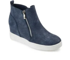 Journee Collection Platform>Women's Pennelope Wedge Sneakers