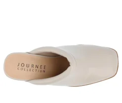 Women's Izara Block Heel Platform Clogs|Journee Collection Clearance
