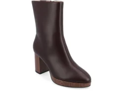 Journee Collection Dress>Women's Romer Block Heeled Platform Booties