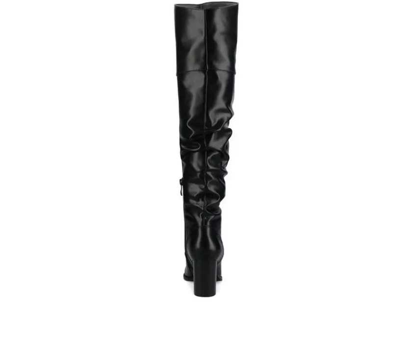 Journee Collection Wide Calf|Dress>Women's Kaison Wide Calf Over-The-Knee Boots
