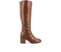 Women's Romilly Wide Width Wide Calf Knee High Boots|Journee Collection Sale