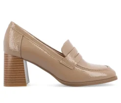 Women's Malleah Block Heel Loafers|Journee Collection Outlet