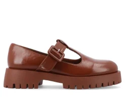 Journee Collection Loafers & Oxfords>Women's Suvi Chunky T-Strap Mary Janes