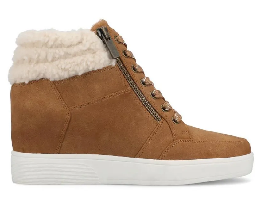 Women's Clarity Wedges|Journee Collection Clearance