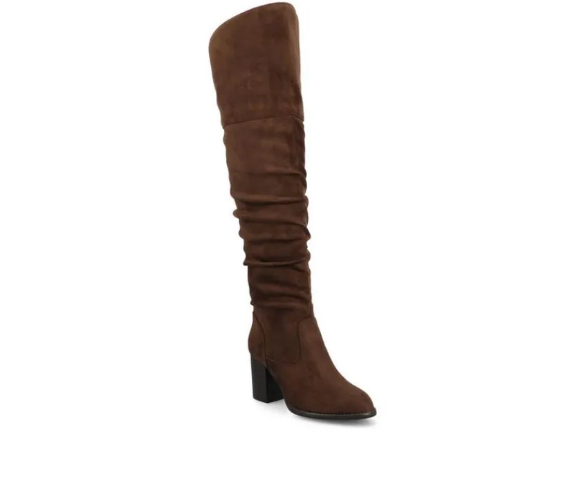 Journee Collection Wide Calf|Dress>Women's Kaison Wide Calf Over-The-Knee Boots
