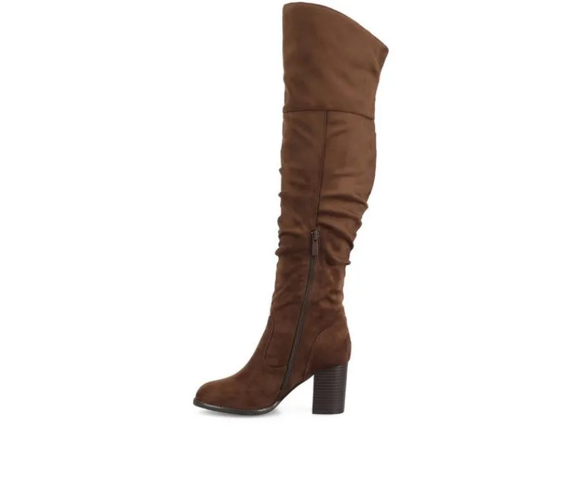 Journee Collection Wide Calf|Dress>Women's Kaison Wide Calf Over-The-Knee Boots