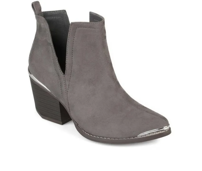 Journee Collection Cowboy & Western>Women's Issla Side Slit Booties