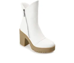 Women's Jaquie Block Heel Platform Booties|Journee Collection Hot