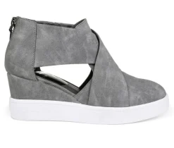 Journee Collection Platform>Women's Seena Wedge Sneakers