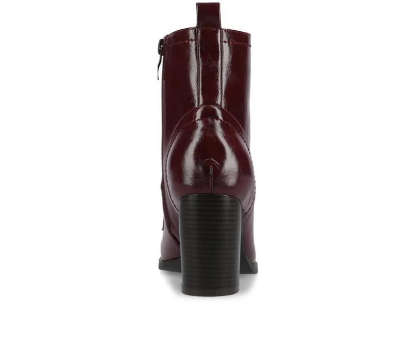 Journee Collection Lace Up>Women's Baylor Lace-Up Booties