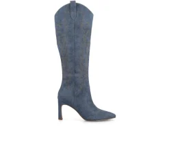 Journee Collection Cowboy & Western|Boots & Booties>Women's Laramie Knee High Boots